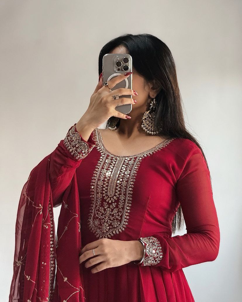 Most Beautiful Wedding Season Special New Red Gown Collection.