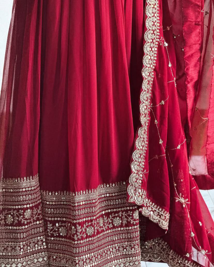 Most Beautiful Wedding Season Special New Red Gown Collection.