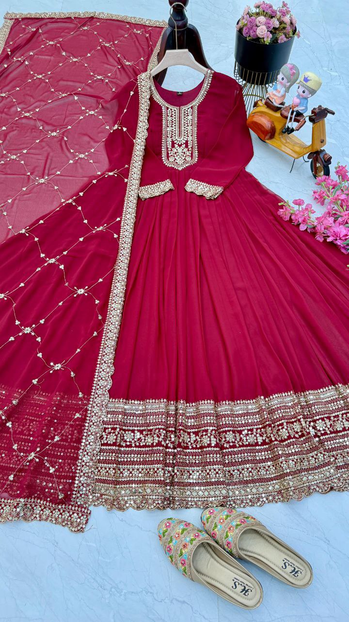 Most Beautiful Wedding Season Special New Red Gown Collection.