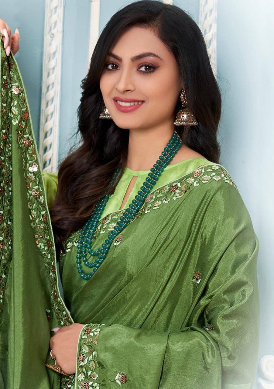 Occasion Wear Special Vichitra Silk Sarees.