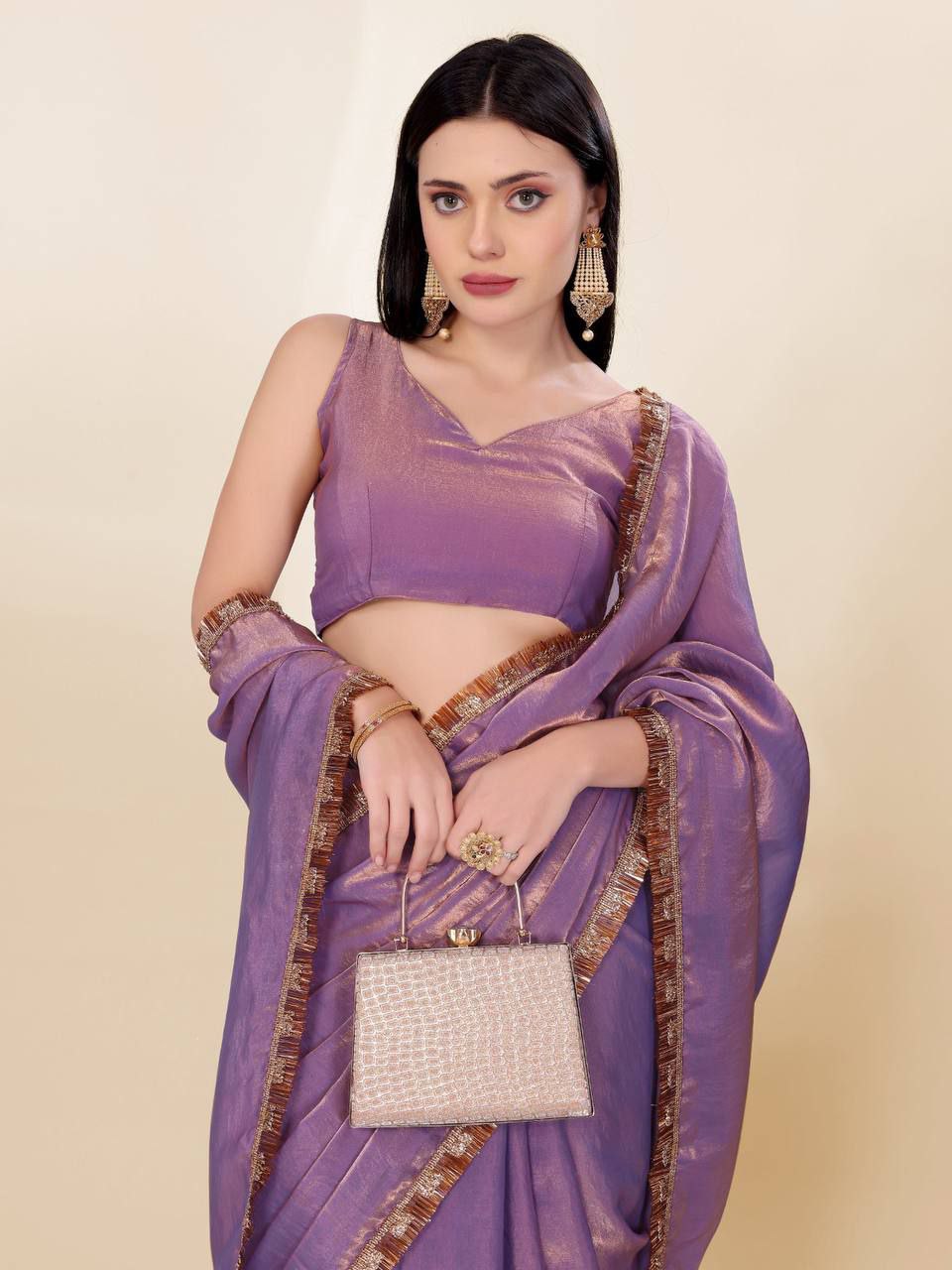 Most Trendy Fandy Silk Designer Saree.