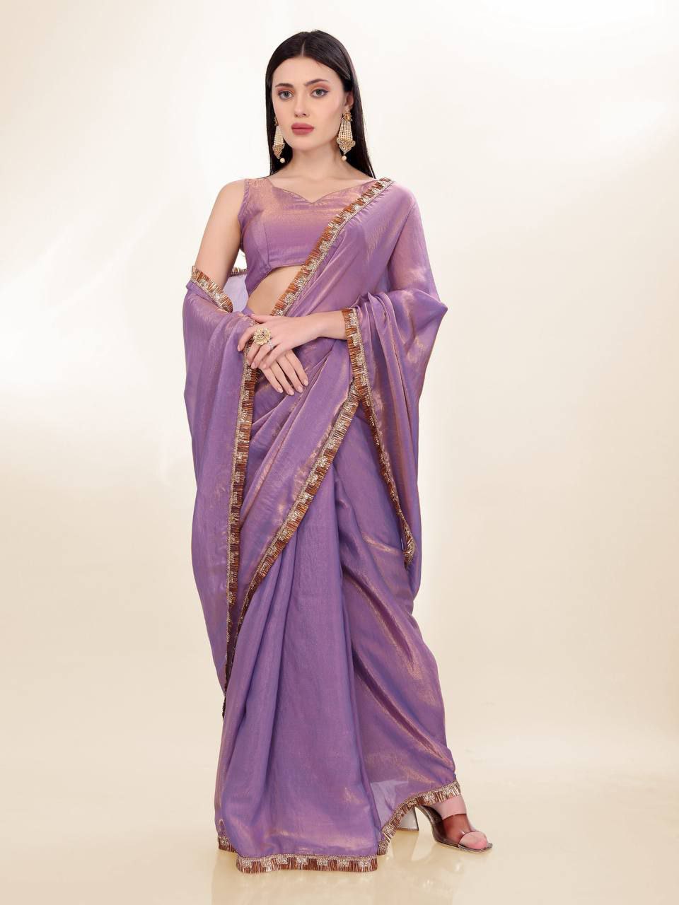 Most Trendy Fandy Silk Designer Saree.