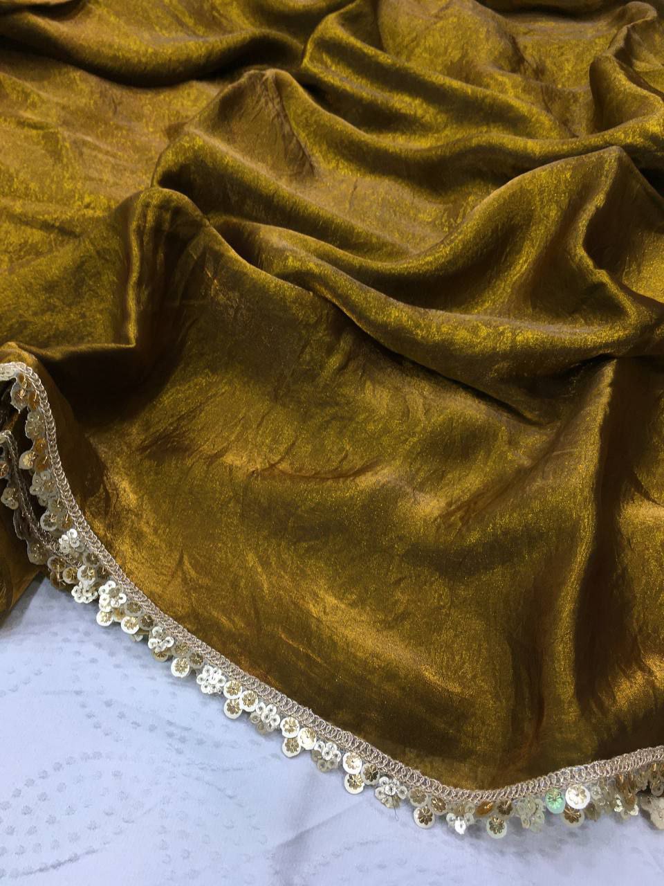 Cocktail Party Wear Fendy Silk Saree Collection.