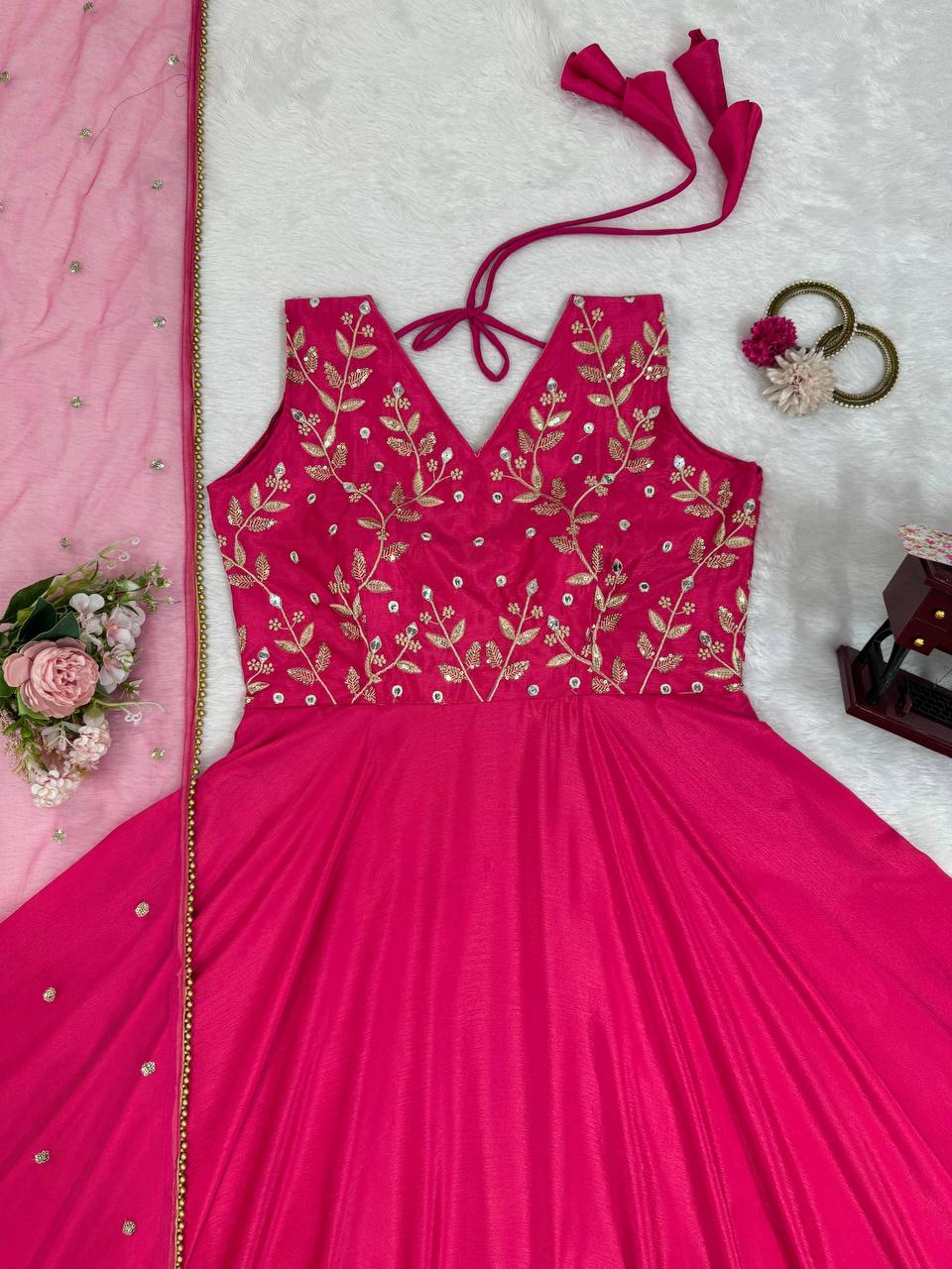 Pretty Pink Wedding Functions Special Gown Collection.