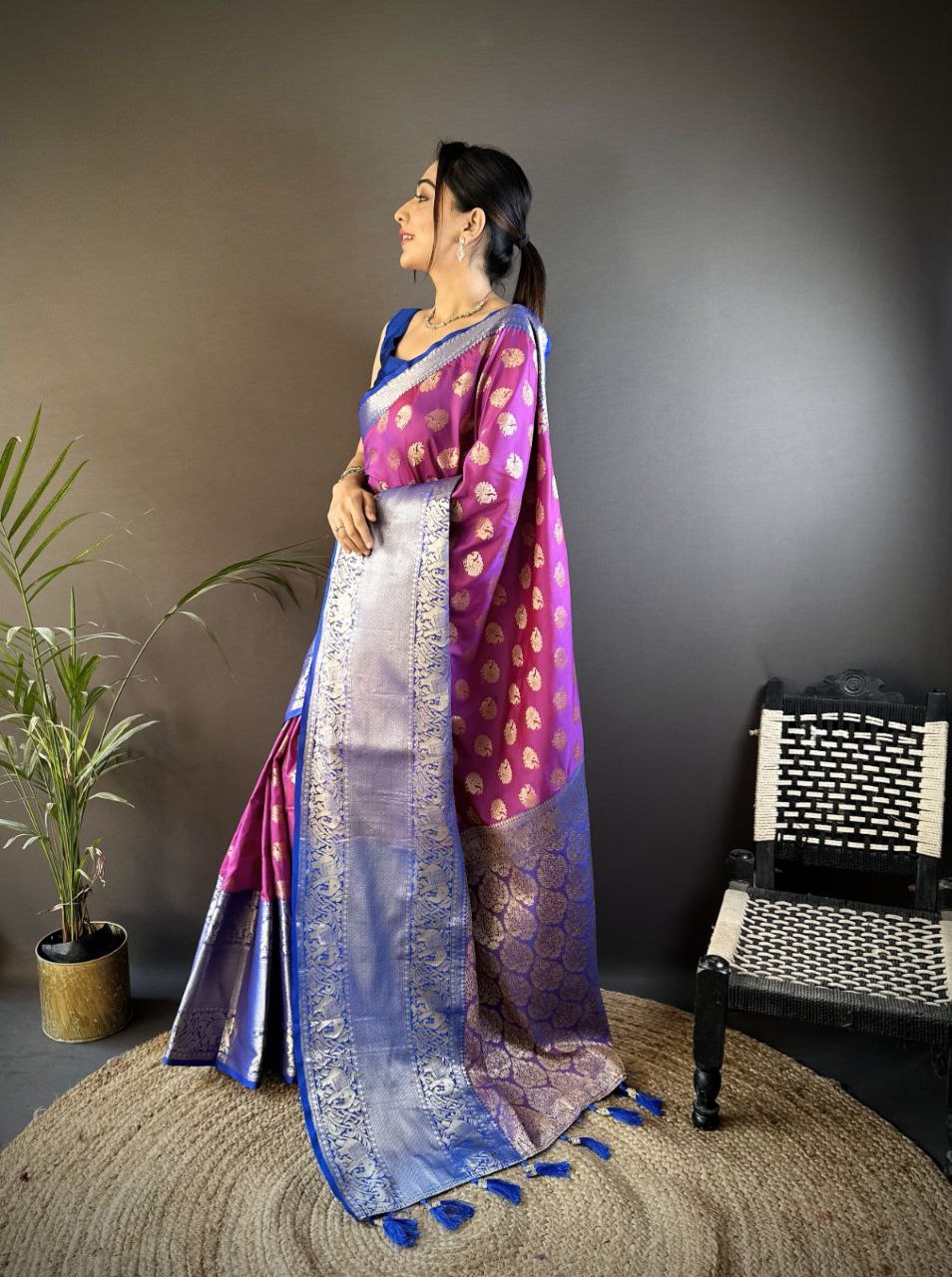 Most Pretty Designer Kanjivaram Katan Silk Saree Collection.