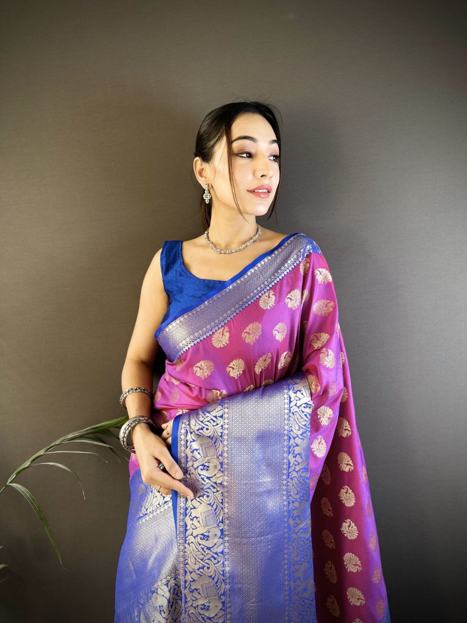 Most Pretty Designer Kanjivaram Katan Silk Saree Collection.
