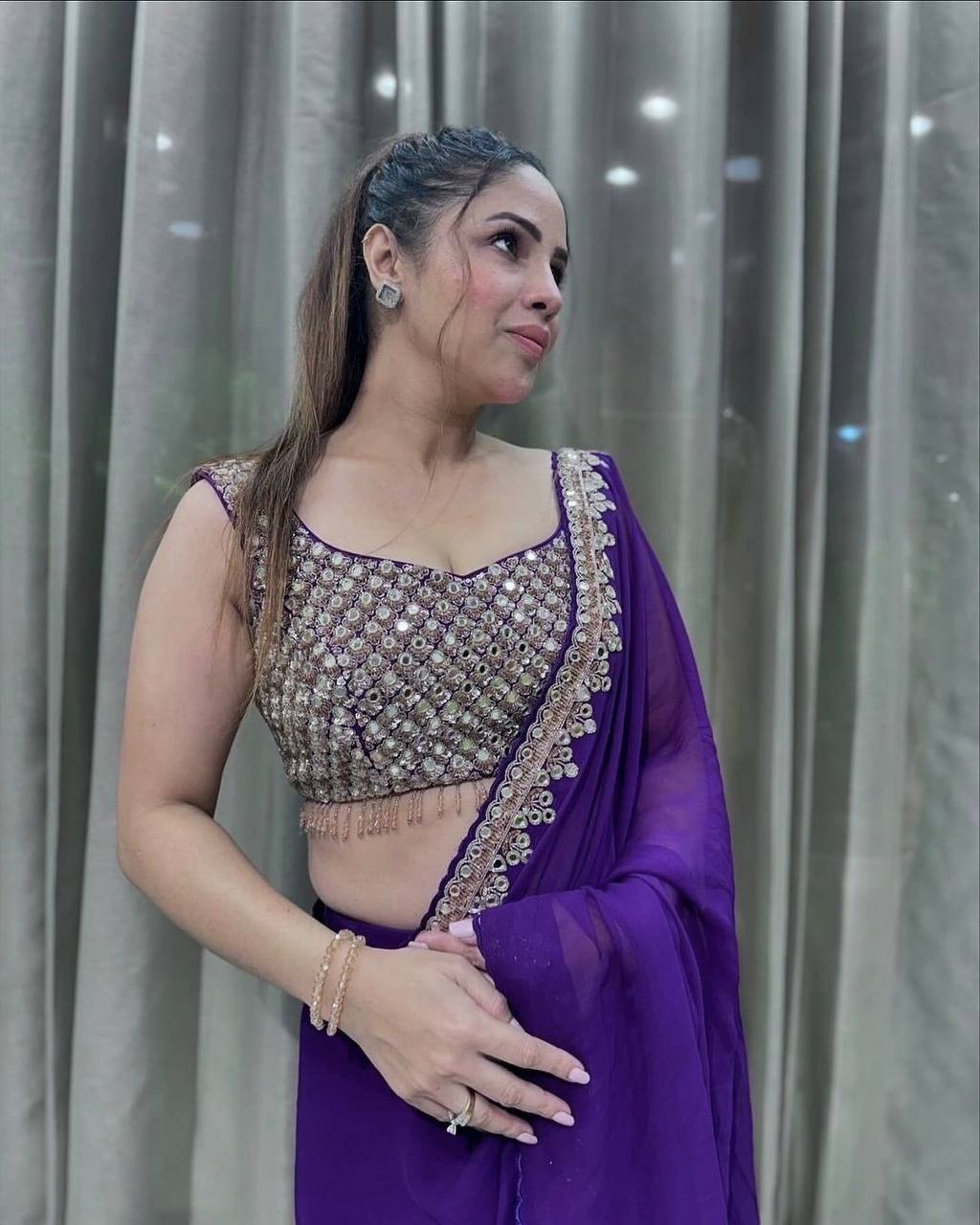 Latest Most Trendiest Designer Heavy Georgette Saree Collection.