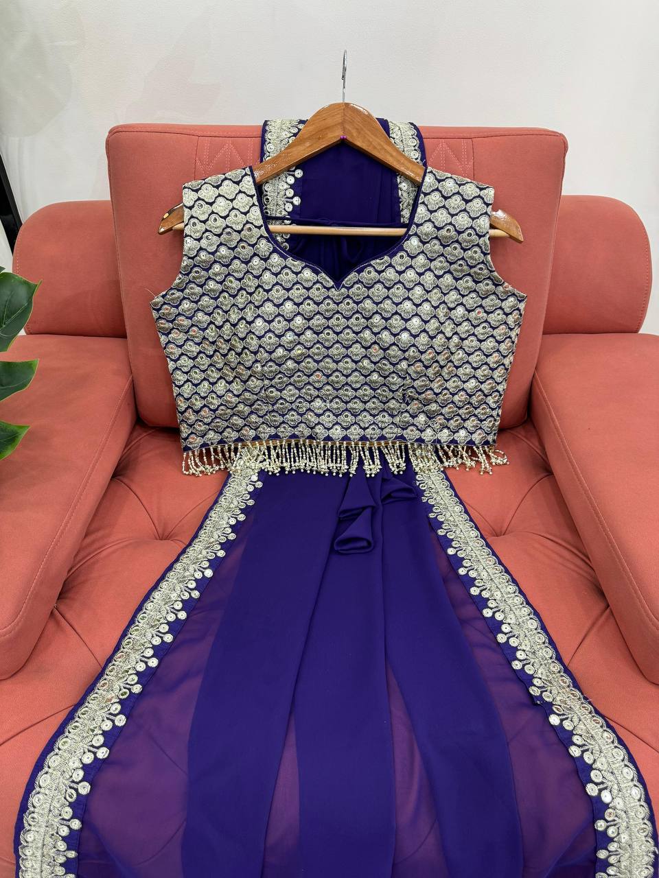 Latest Most Trendiest Designer Heavy Georgette Saree Collection.
