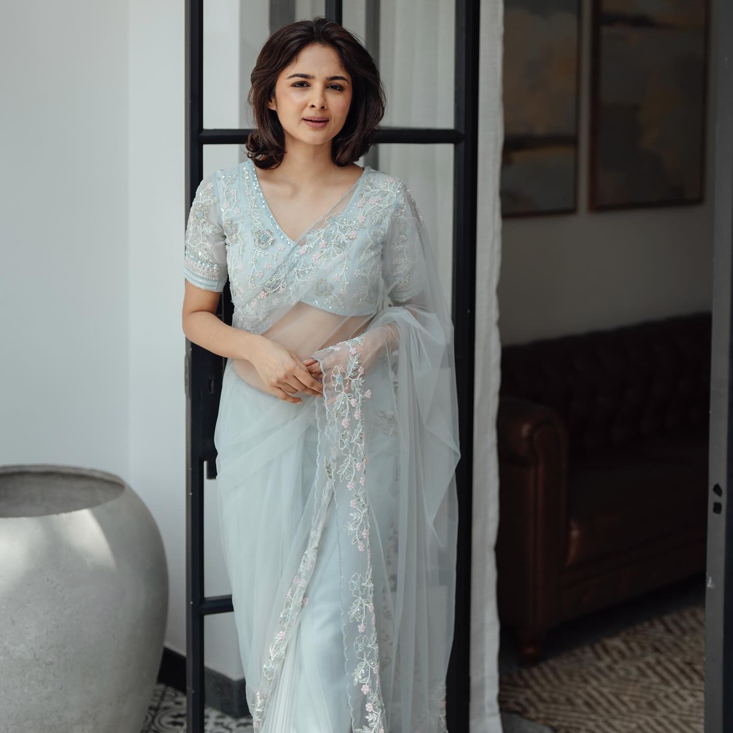 Amazing Designer Butterfly Mono Net Saree Collection.