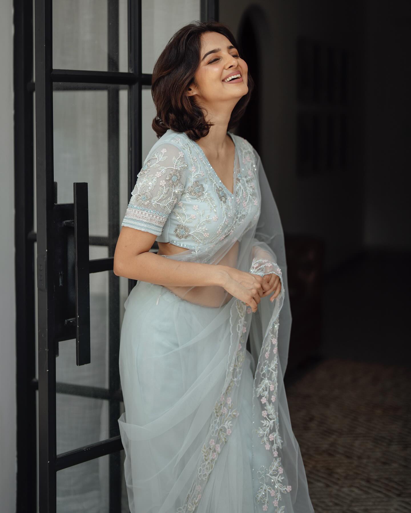 Amazing Designer Butterfly Mono Net Saree Collection.