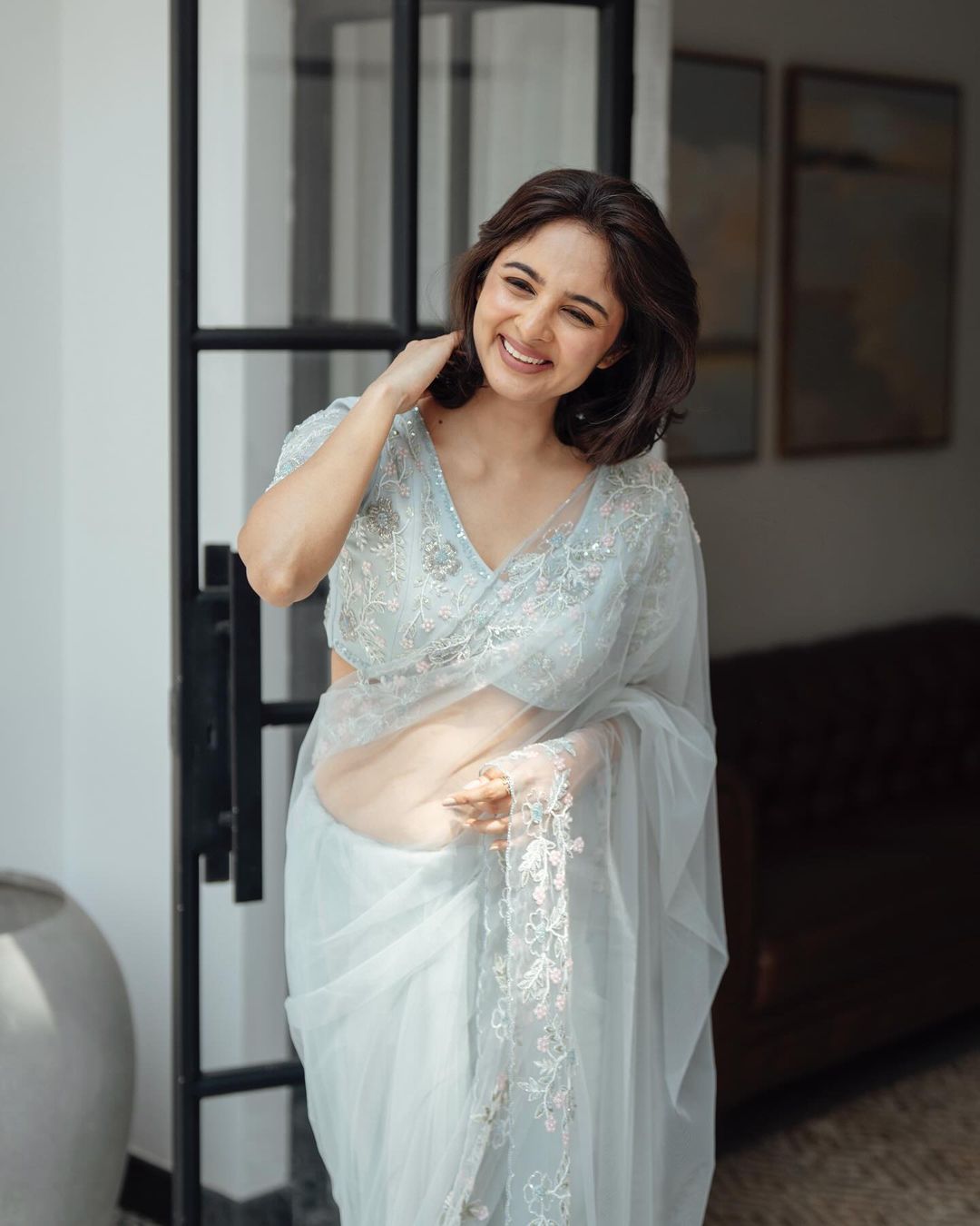 Amazing Designer Butterfly Mono Net Saree Collection.