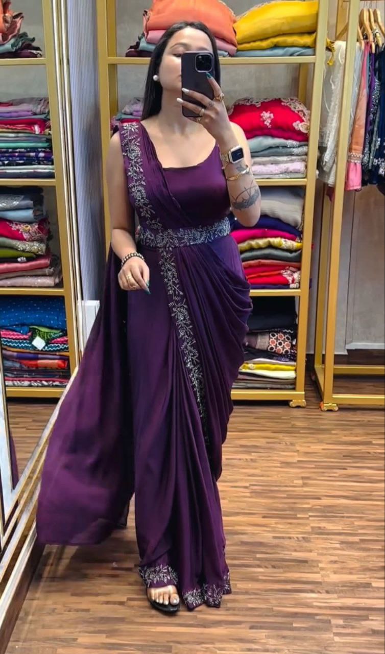 Most Trendy Party Wear Readymade Designer Saree Collection.