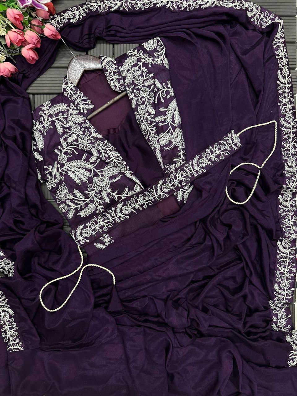 Most Trendy Party Wear Readymade Designer Saree Collection.