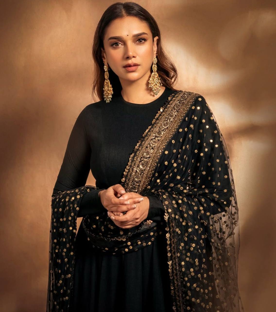 Latest Trendy Designer Party Wear Black Gown.
