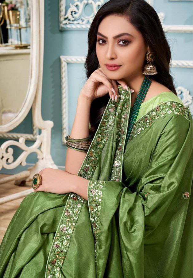 Occasion Wear Special Vichitra Silk Sarees.