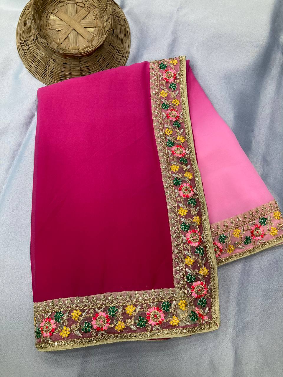 Most Preetiest Shaded Saree Collection.