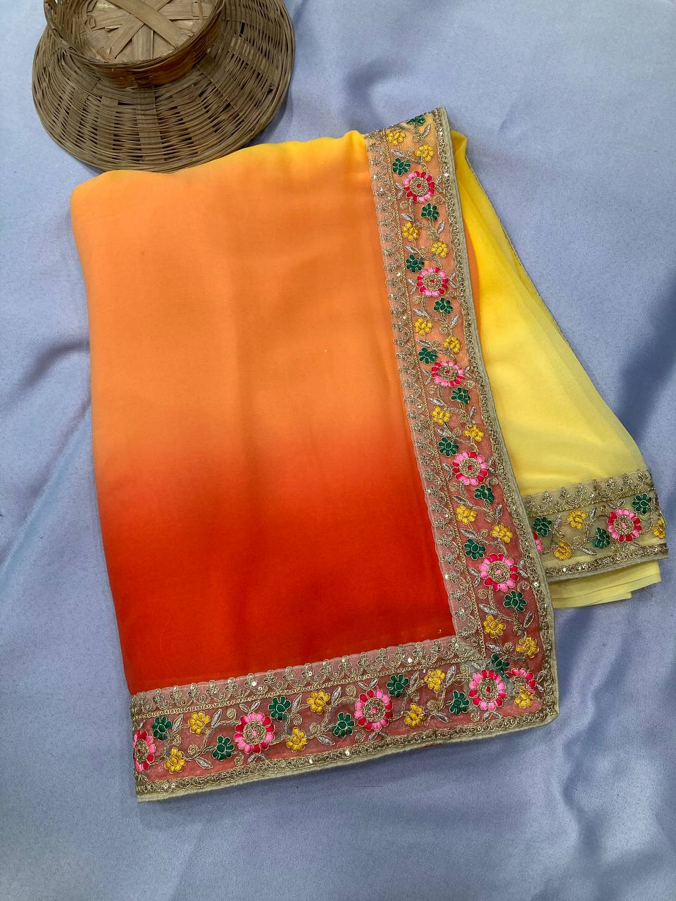 Amazing Designer Colour Pedding Saree Collection.