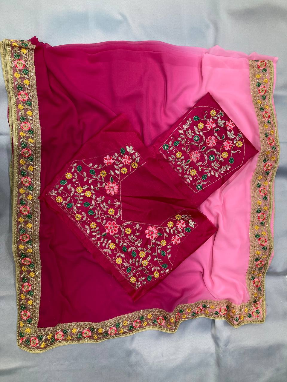 Most Preetiest Shaded Saree Collection.