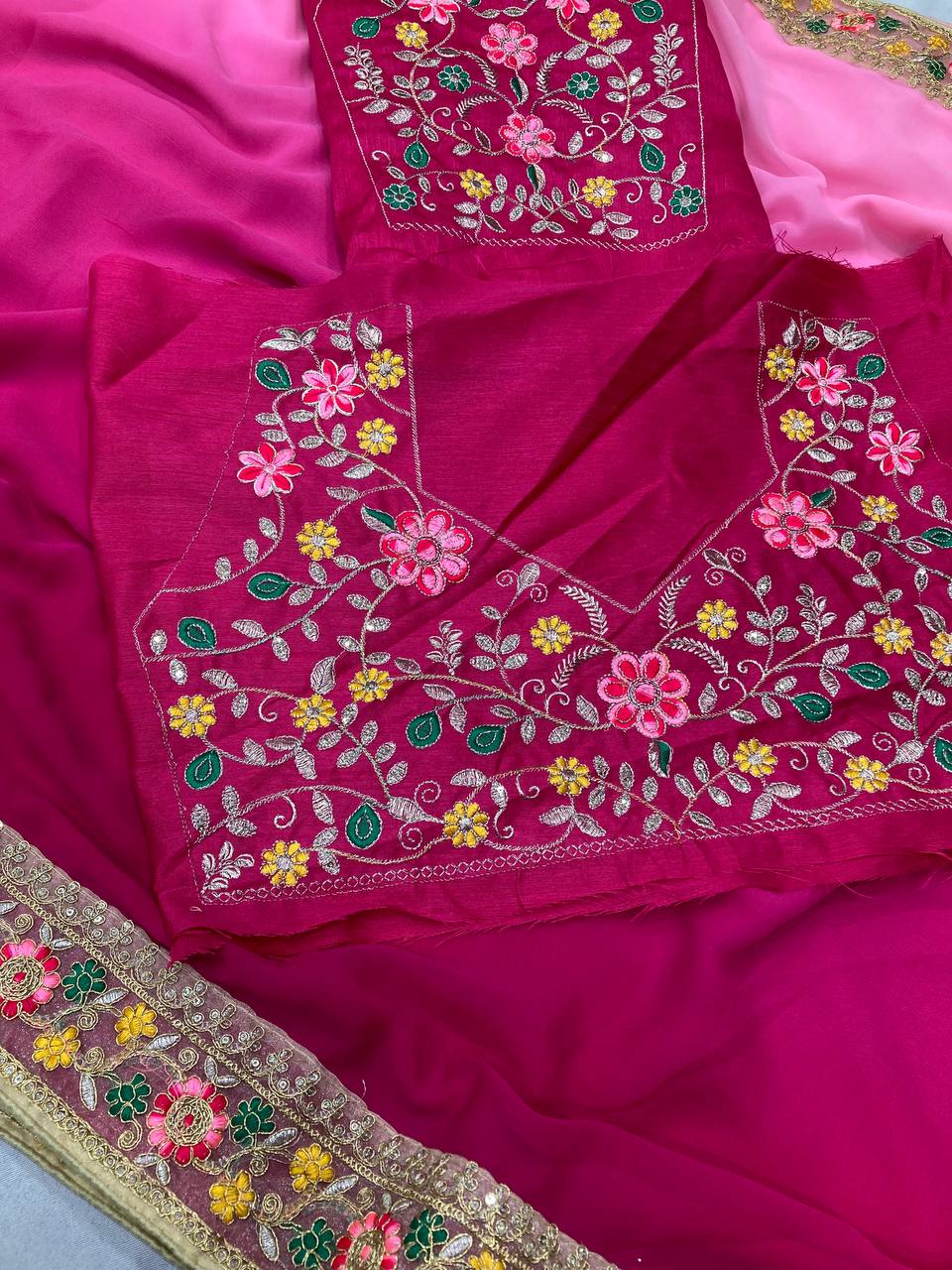 Most Preetiest Shaded Saree Collection.