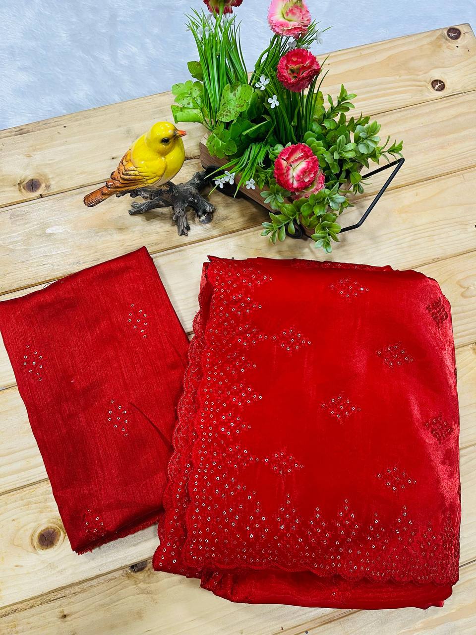 Wedding Wear Special New Red Saree Collection.