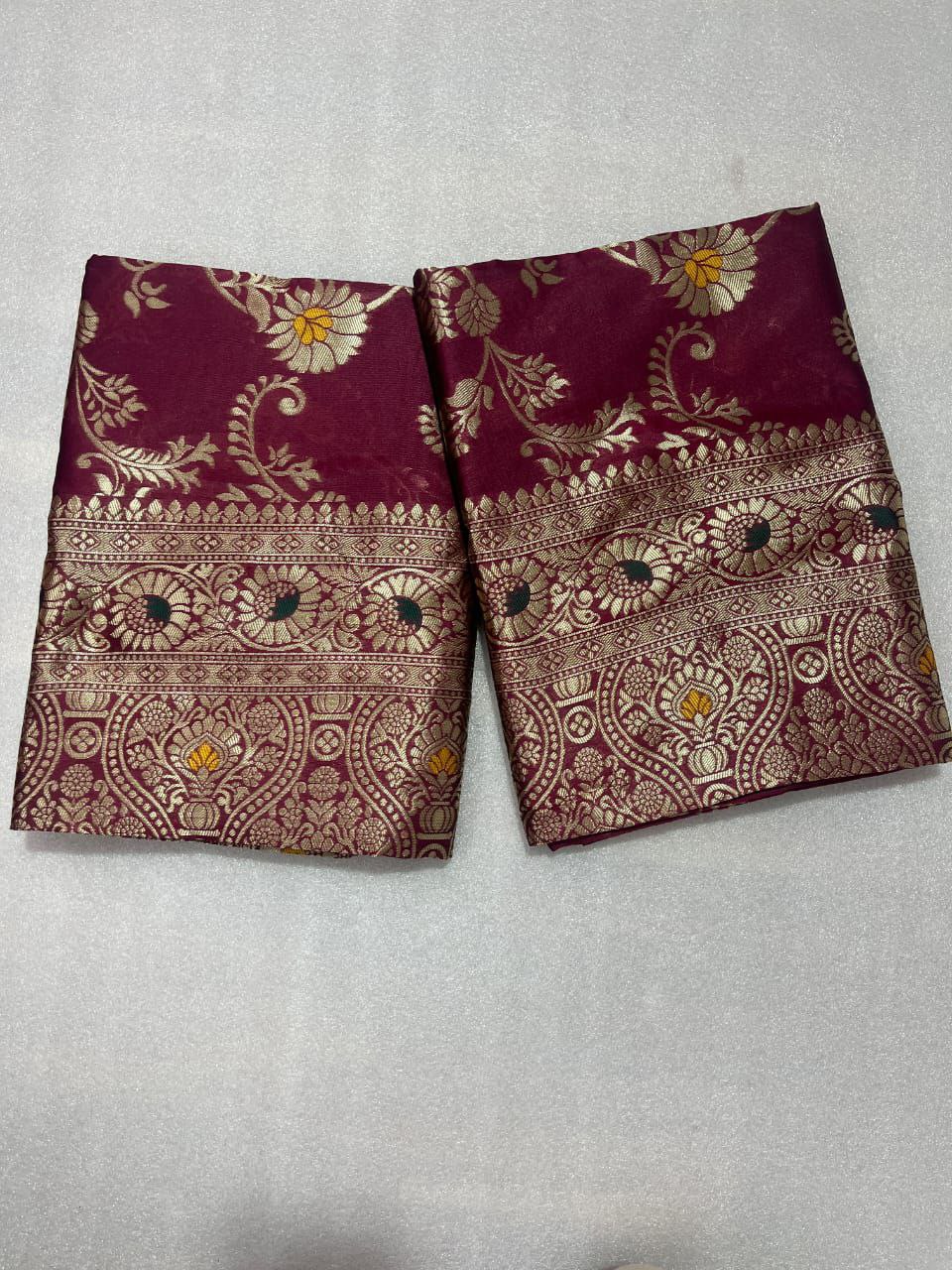 Royal Look Beautiful Banarasi Soft Silk Saree Collection.