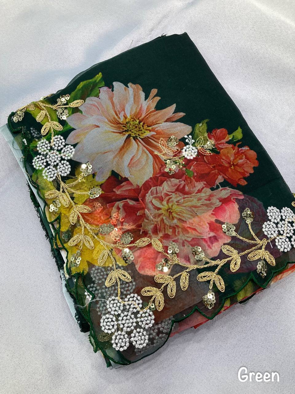 Latest Premium Soft Tibby Organza Saree Collection.