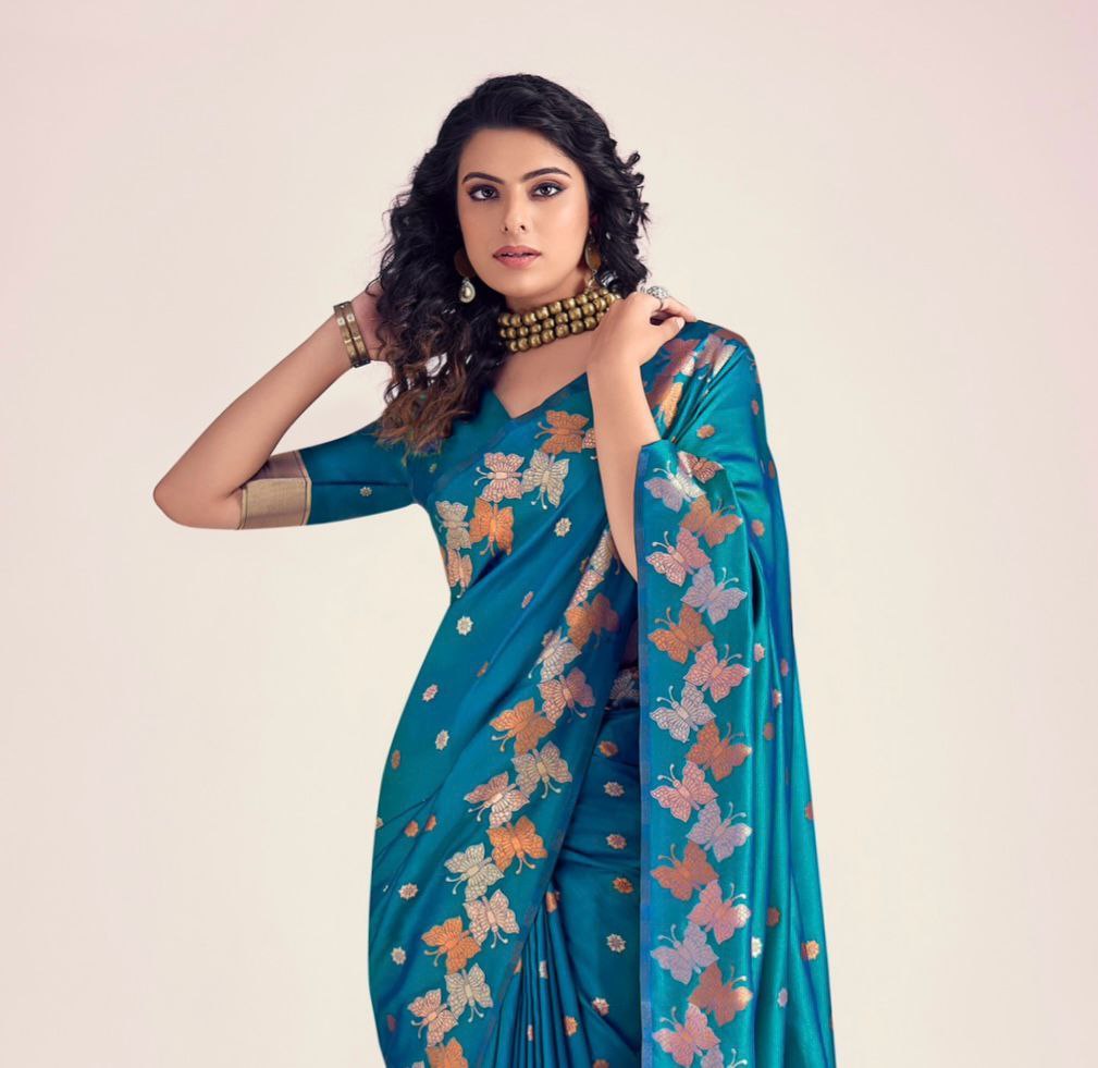 Beautiful Soft Lichi Silk Saree Collection.