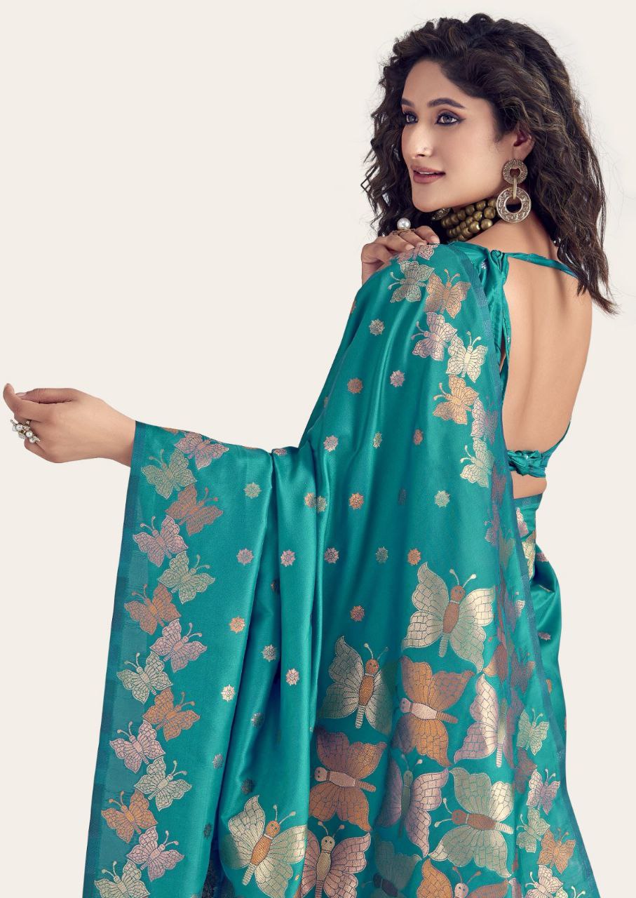 Most Trendy Pretty Lichi Silk Saree collection
