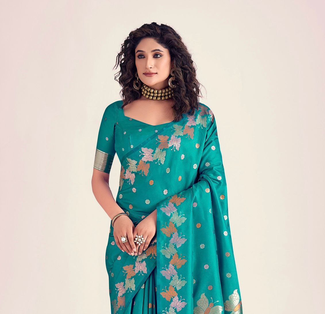 Most Trendy Pretty Lichi Silk Saree collection