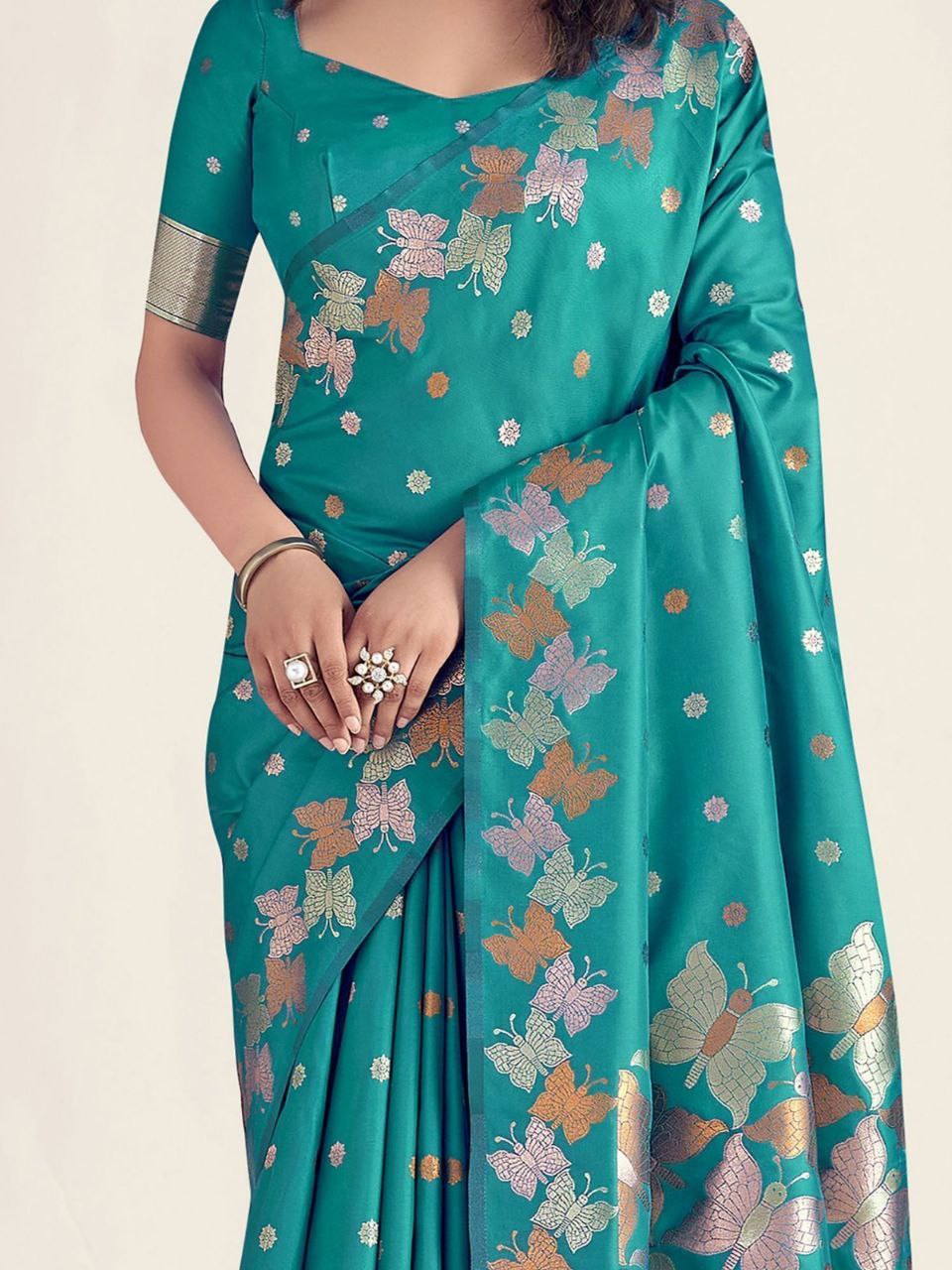 Most Trendy Pretty Lichi Silk Saree collection
