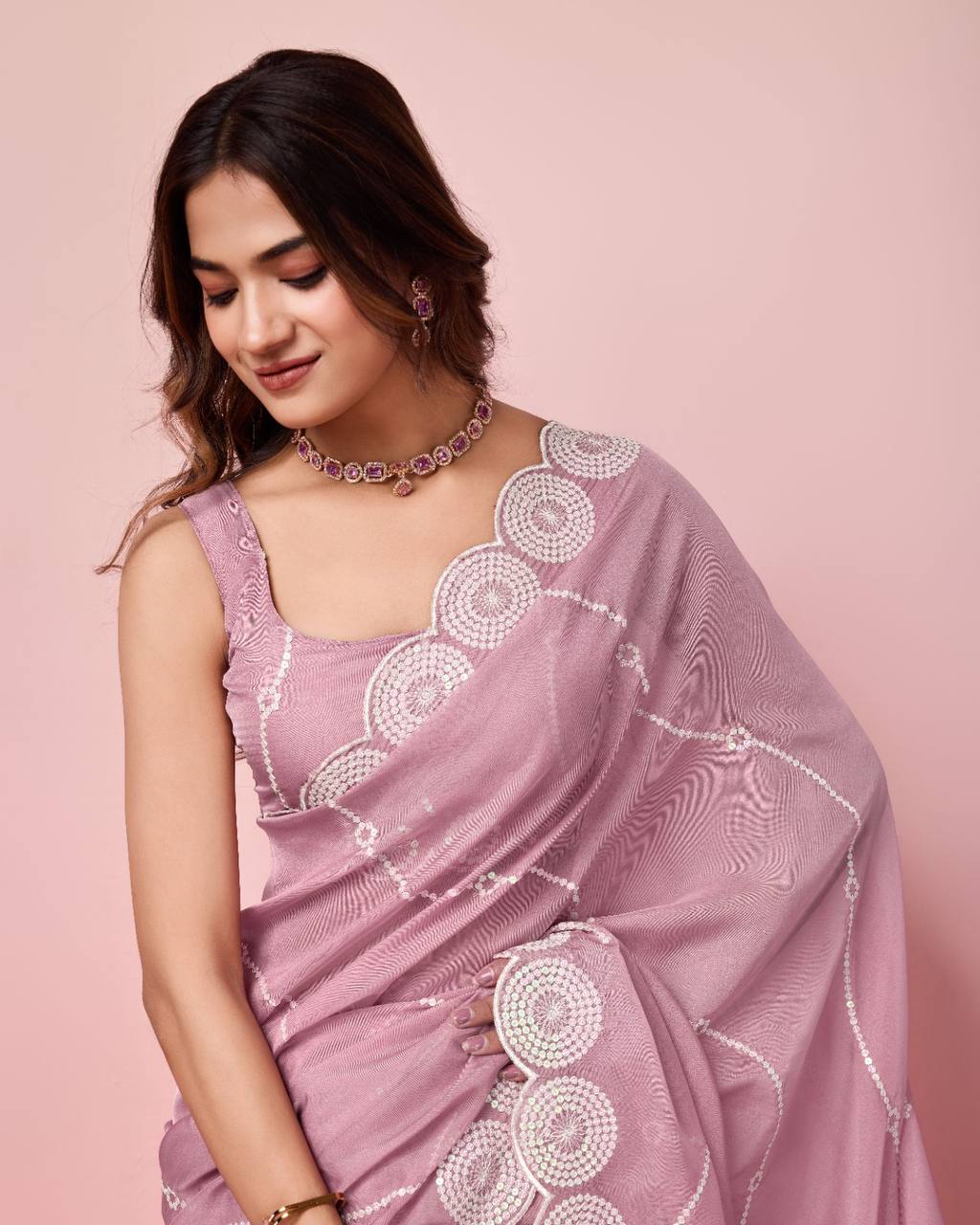 Premium Quality Tibby Organza Silk Saree.