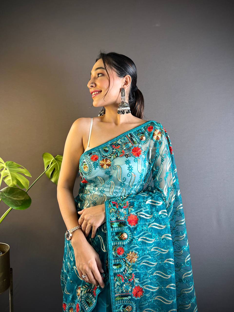 Pretty Latest Premium Heavy Butterfly Net Saree Collection.