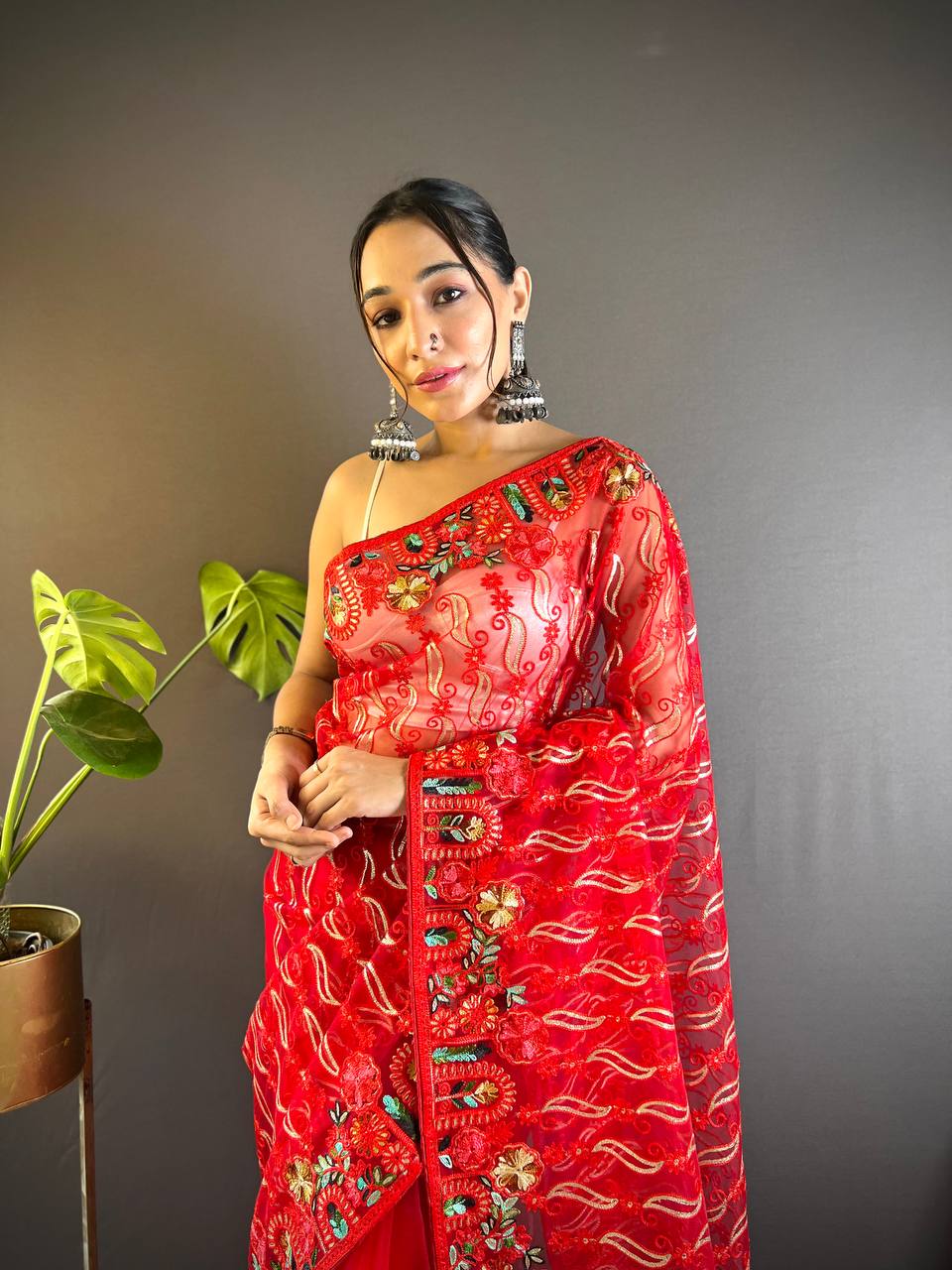 Red Colour Wedding Functions Special New Saree Collection.