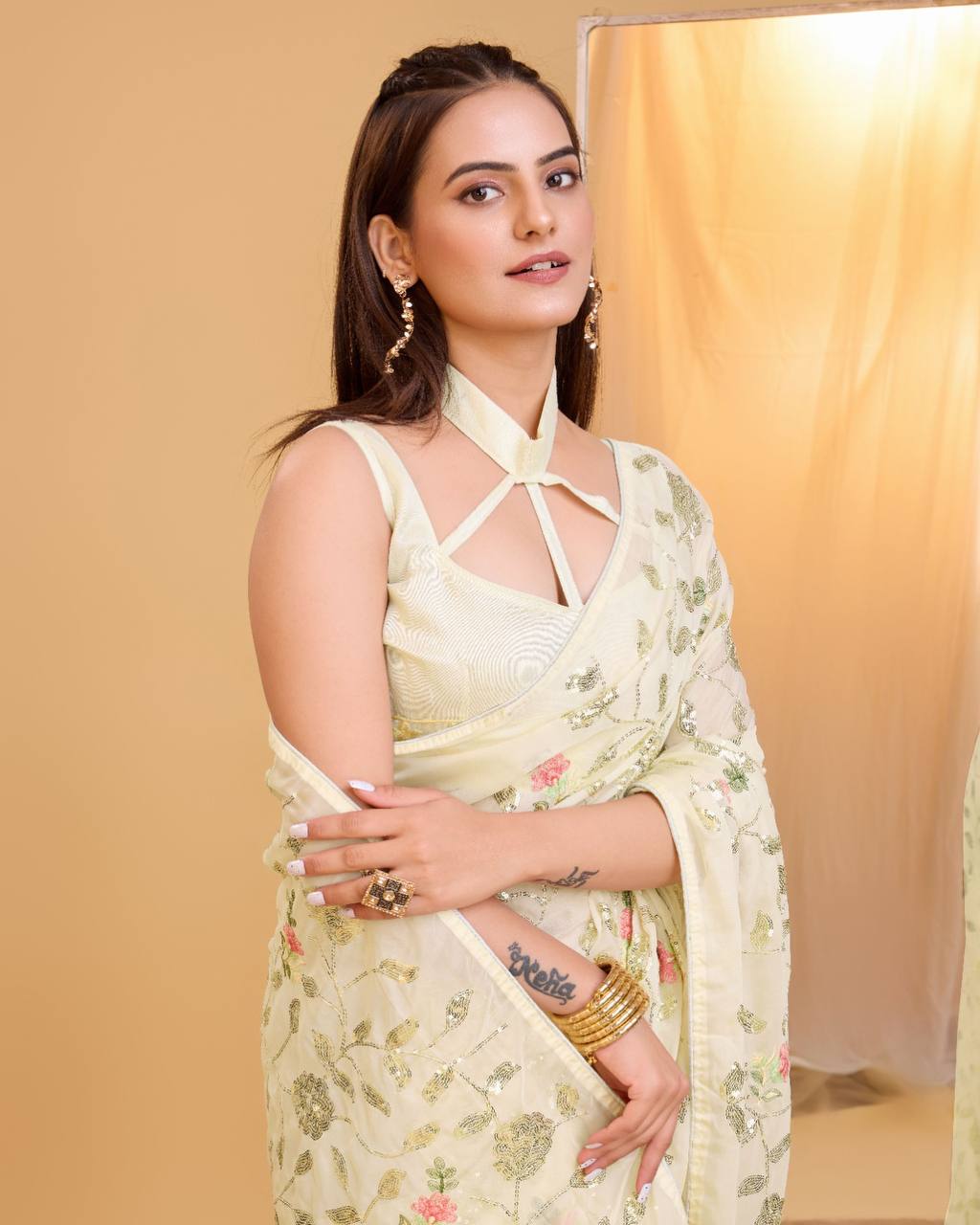 Latest Premium Tibby Organza Silk Saree.