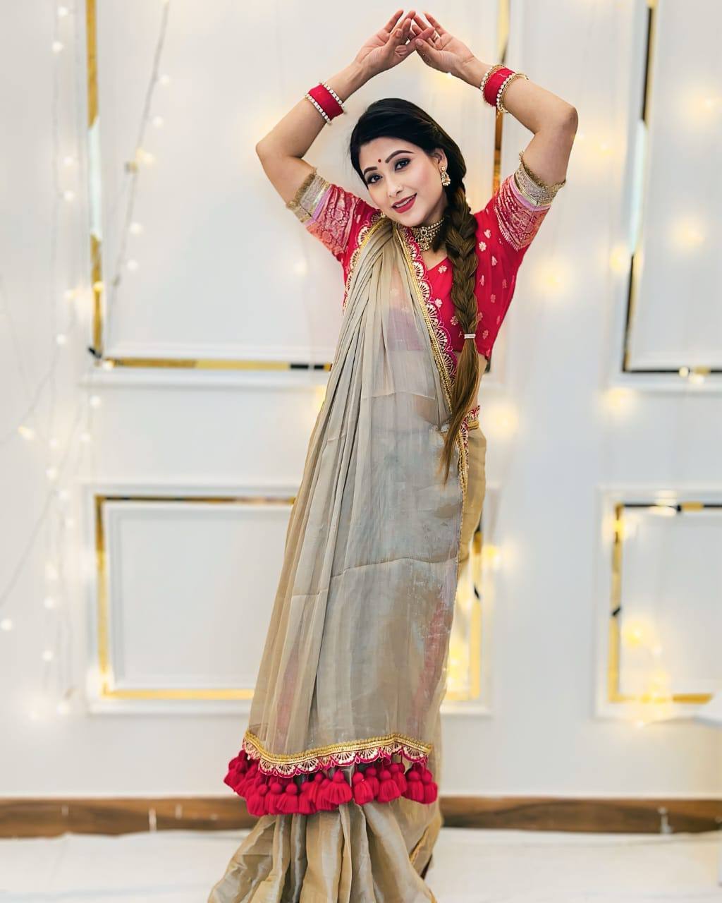 Adorable Designer Party Wear Heavy Tissue Silk Saree Collection.