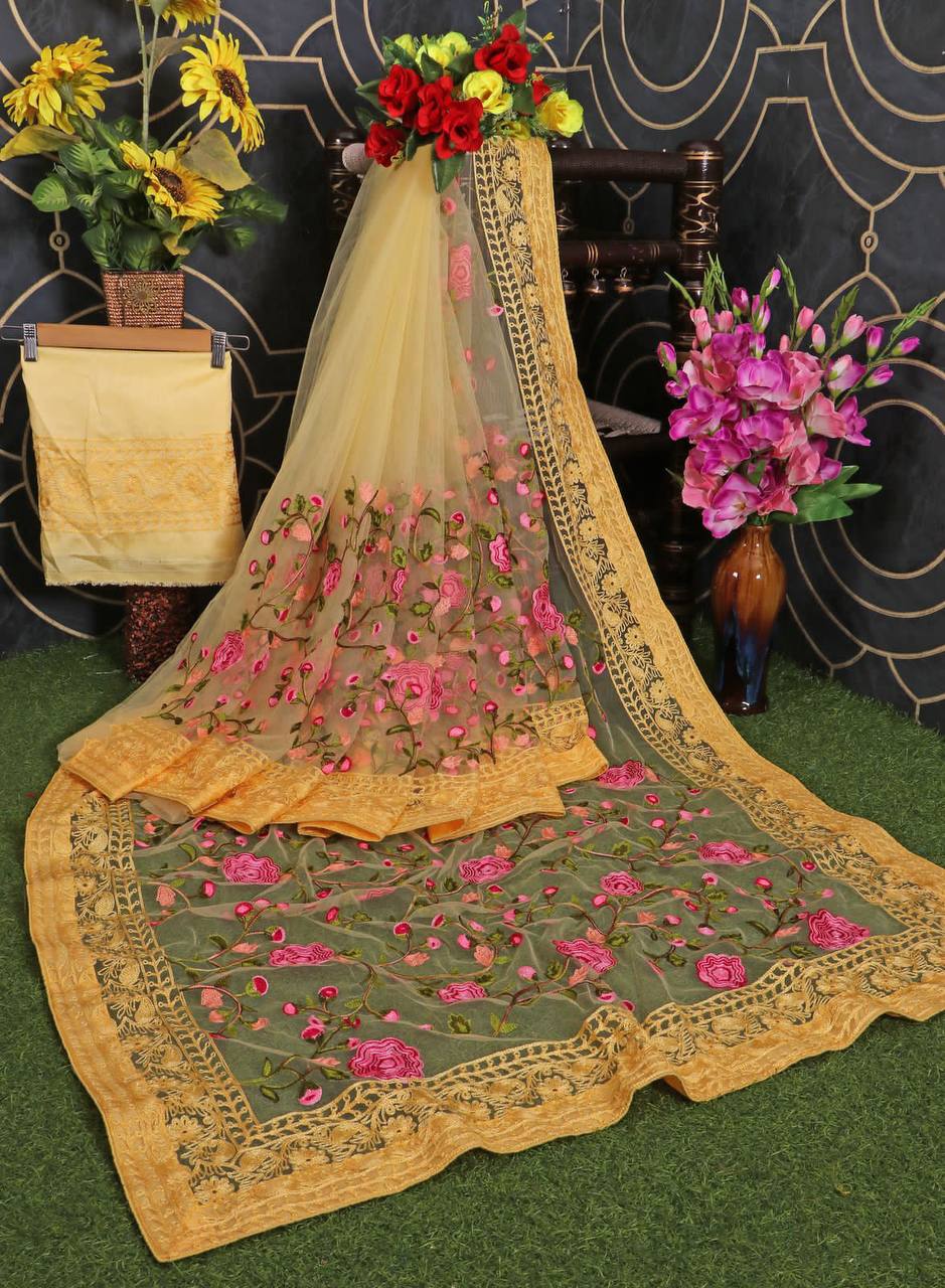 Latest Occasions Wear Special Soft Net Saree Collection.