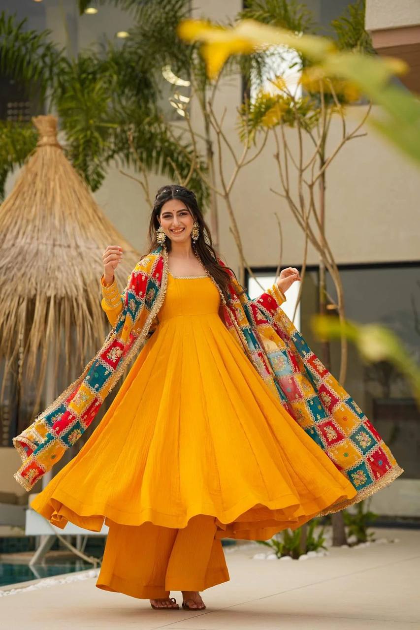 Haldi Functions Special New Latest Designer Outfit.
