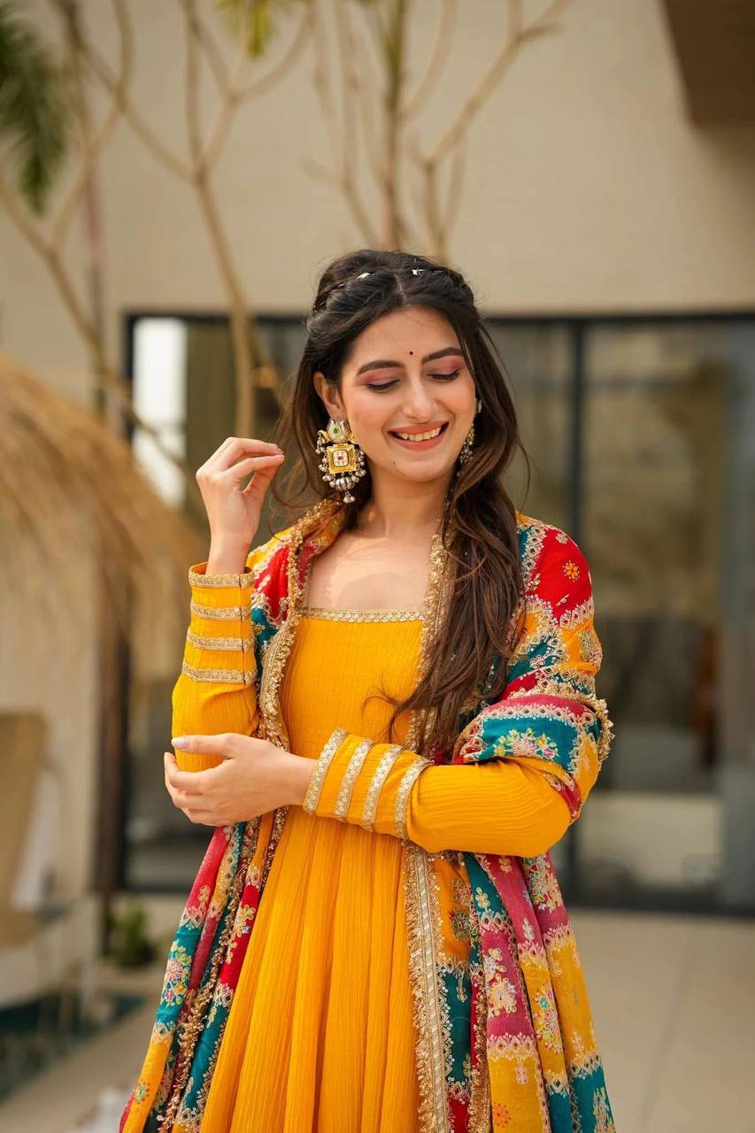 Haldi Functions Special New Latest Designer Outfit.