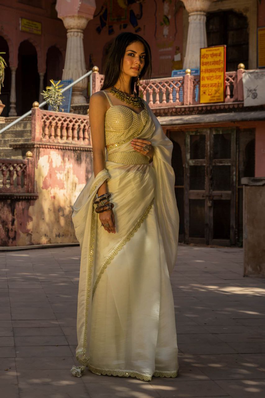Beautiful Pure Bright Organza Silk Saree Collection.