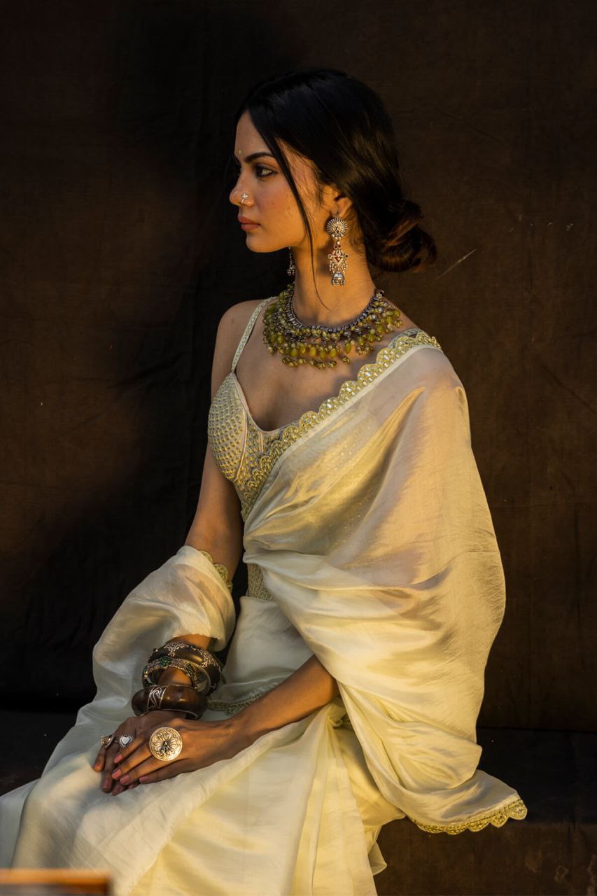 Beautiful Pure Bright Organza Silk Saree Collection.