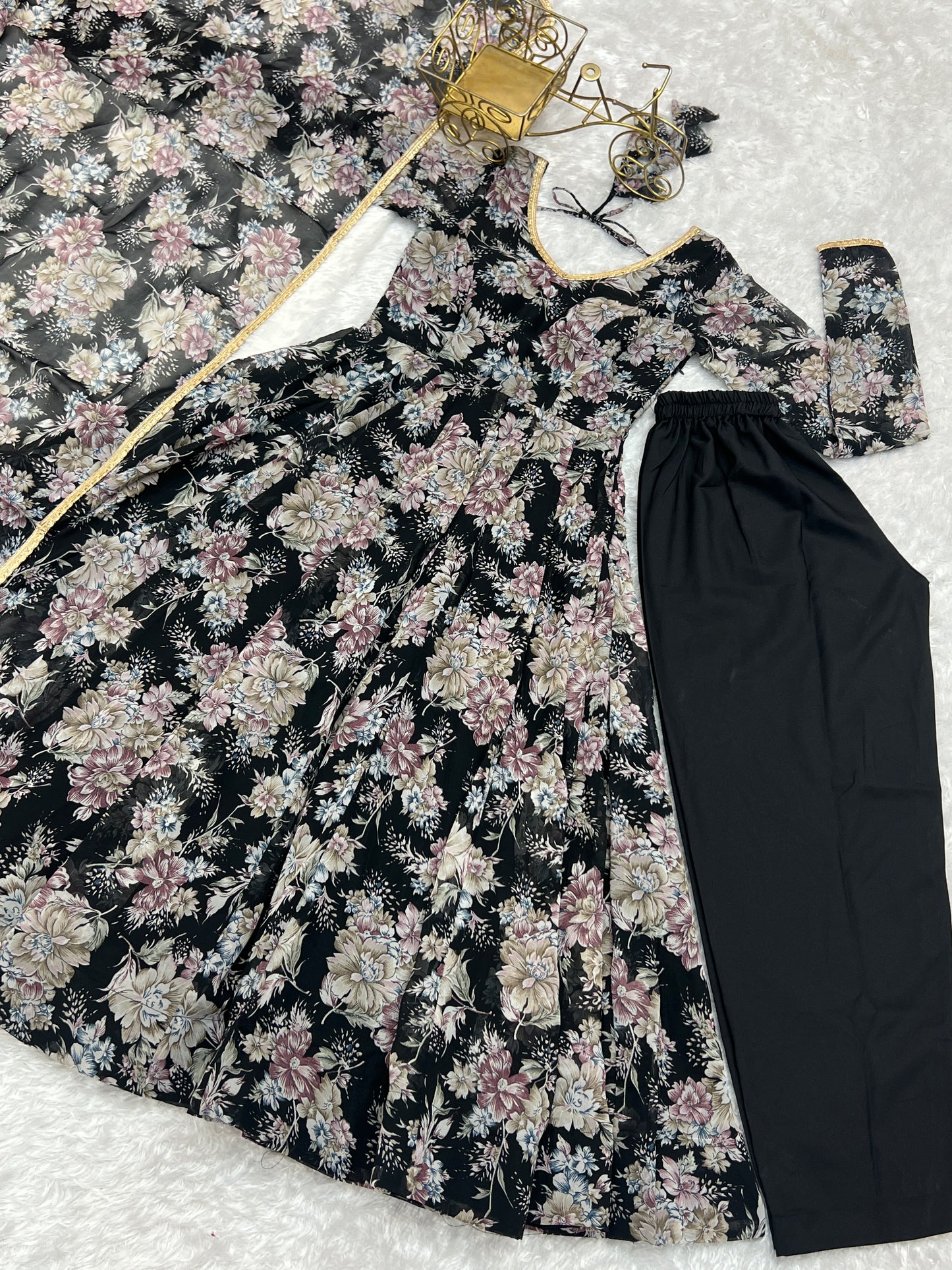 Beautiful Trendy Designer Anarkali Outfit.