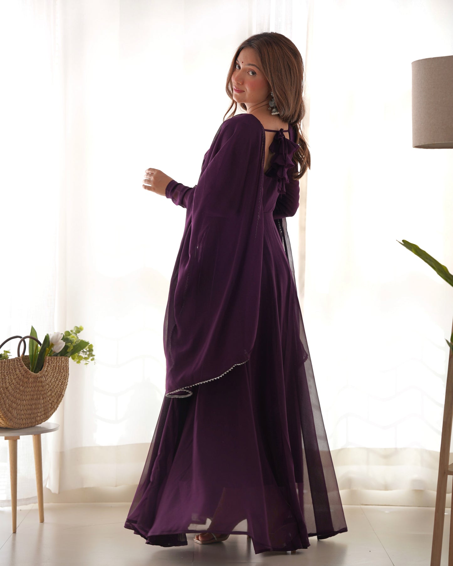 Impressive Look Wedding Wear Special Gown.