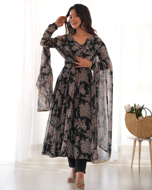 Beautiful Trendy Designer Anarkali Outfit.