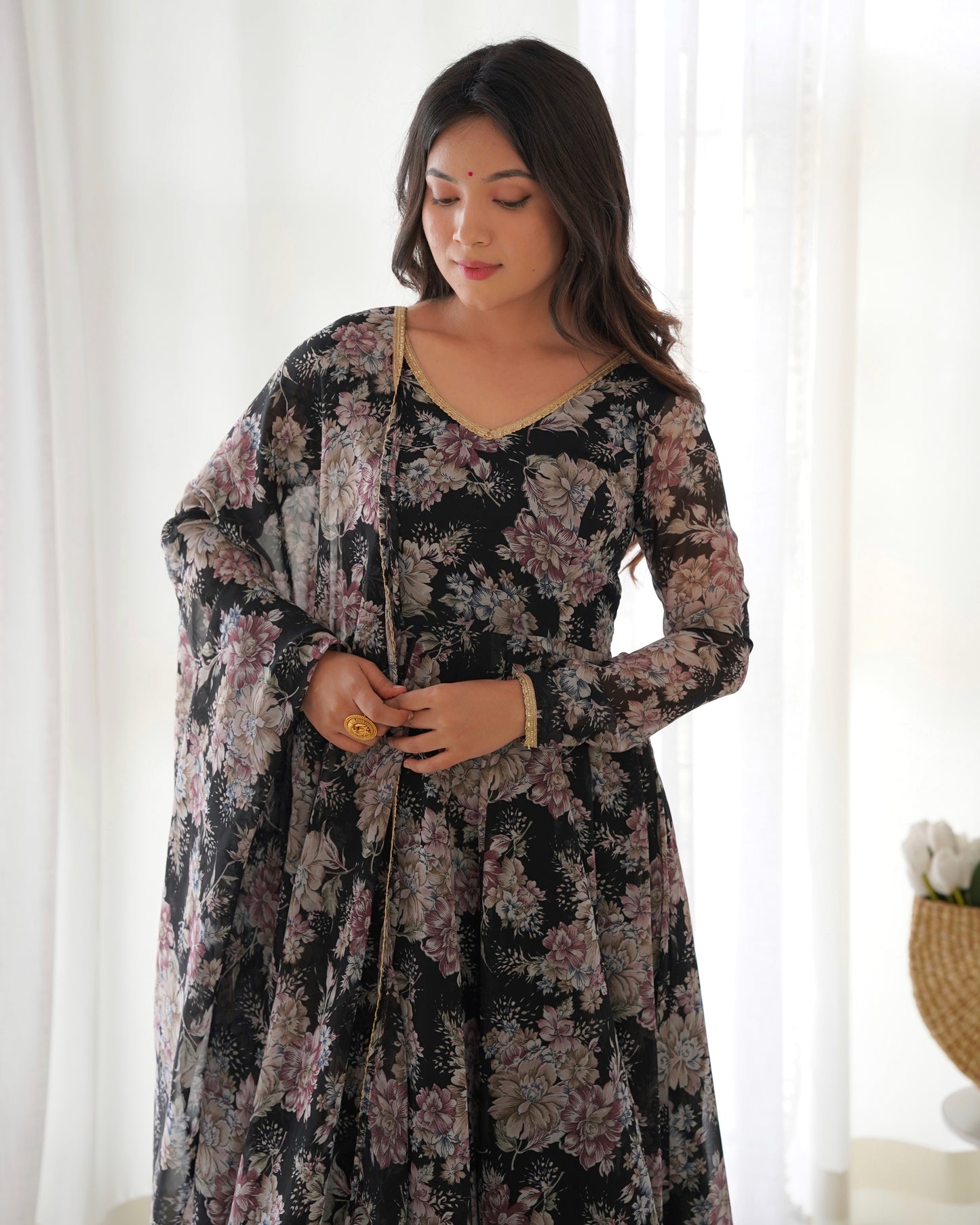 Beautiful Trendy Designer Anarkali Outfit.