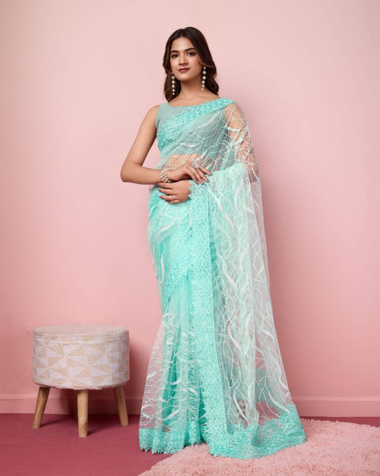 Elegant Look Premium Soft Net Sarees.