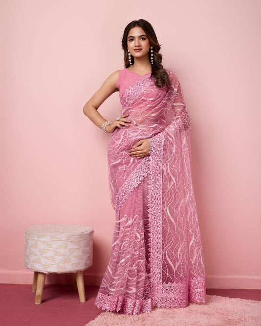 Pretty Premium Quality Soft Net Saree Collection