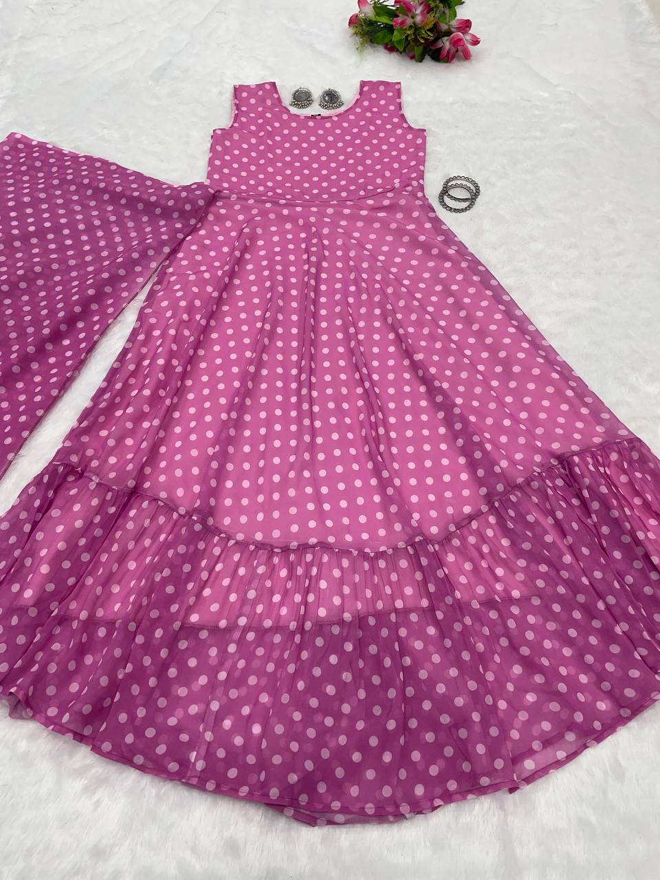 New Latest Designer Trendy 10 Second Ready Made Gown Saree.