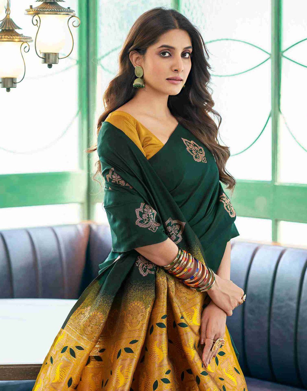 Beautiful Green Saree Collection.