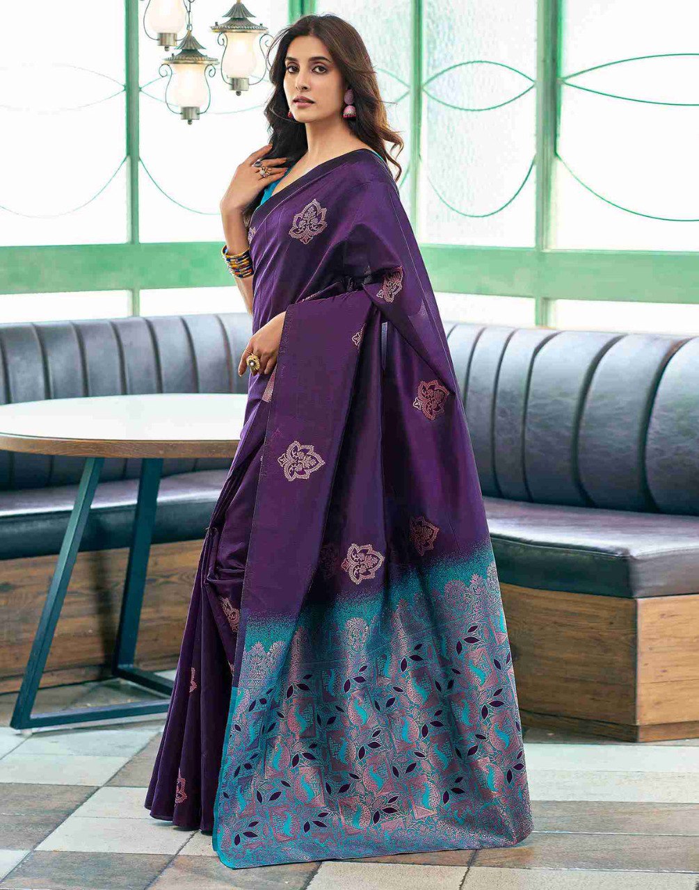Pretty Wedding Function Special Designer Banarasi Soft Silk Saree.