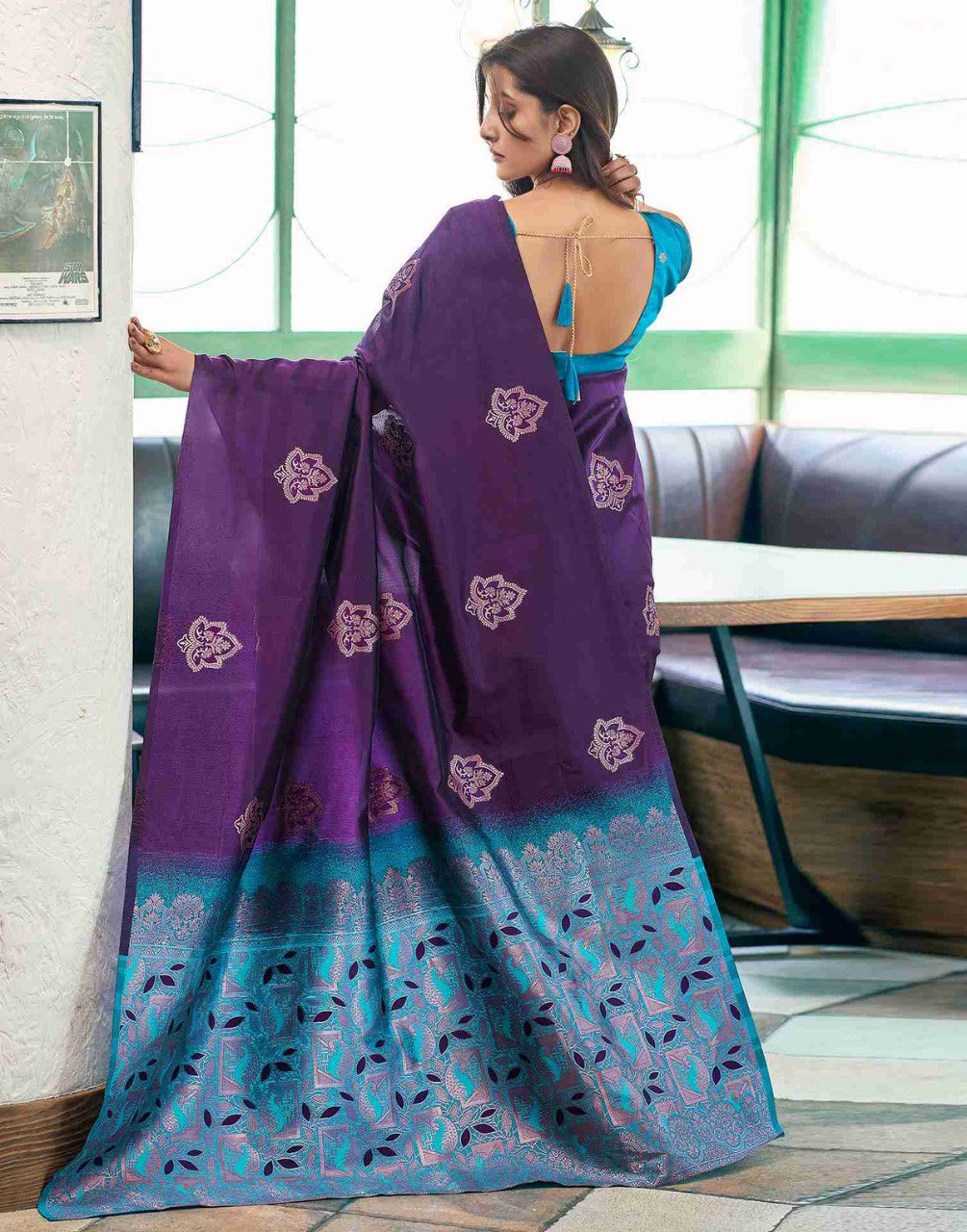 Pretty Wedding Function Special Designer Banarasi Soft Silk Saree.